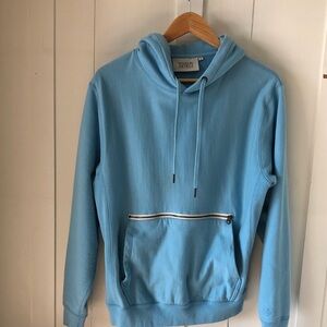 Maison Article Shoe palace  Sky Blue Hoodie small kangaroo pocket beautiful